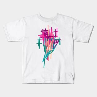 Abstract Flower Blossom Kids T-Shirt